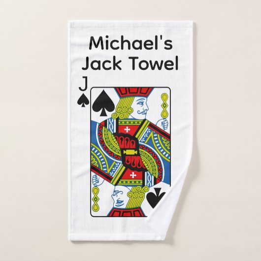 Lustiges Jack Handtuch Personalisieren (Handtuch)