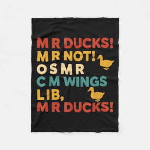 Lustiges Jagd-Humor-T-Shirt für M R Enten Fleecedecke