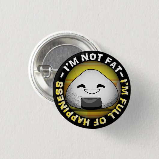 Lustiges japanisches riceball button (Vorne & Hinten)