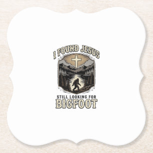 Lustiges Jesus Bigfoot Vintage Christliches T-Shir Untersetzer
