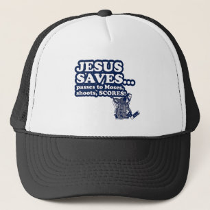 Lustiges Jesus-Hockey Truckerkappe
