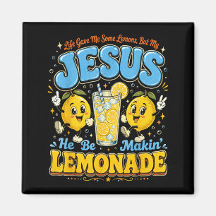Lustiges Jesus-Limonade Christliches Zitat-Design Magnet