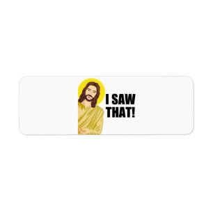 Lustiges Jesus-Meme-Zitat Ich sah das Christlich