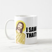Lustiges Jesus-Meme-Zitat Ich sah das Christlich