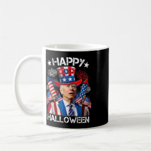 Lustiges Joe Biden 4. Juli Shirt Frohe Halloween Kaffeetasse
