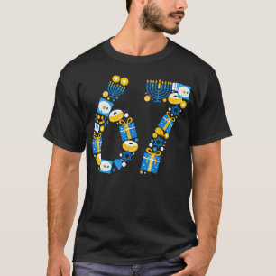 Lustiges jüdisches Meme 67 Hanukkah-Paar passende  T-Shirt