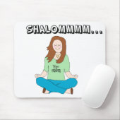 Lustiges jüdisches Yoga-Küken Shalommm Mousepad (Mit Mouse)