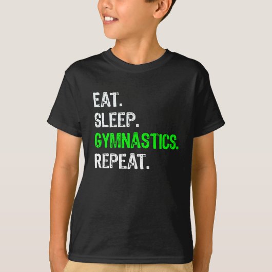 Lustiges Jungen-u. Mädchen-Gymnastik-Geschenk T-Shirt (Vorderseite)