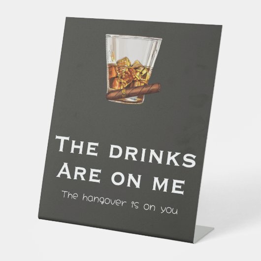 Lustiges Junggesellenabschied Bar Schild (Vorderseite)