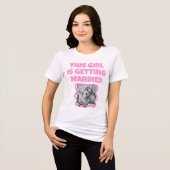 Lustiges Junggesellinnenabschied Braut T-Shirt Tri-Blend Shirt (Vorderseite voll)
