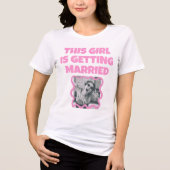 Lustiges Junggesellinnenabschied Braut T-Shirt Tri-Blend Shirt (Vorderseite)