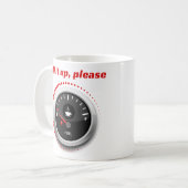 lustiges Kaffeekonzept "füllen Sie es aus" Kaffeetasse (Vorderseite Links)