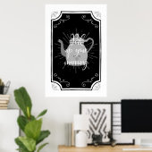 Lustiges Kaffeeschild Poster (Heimbüro)