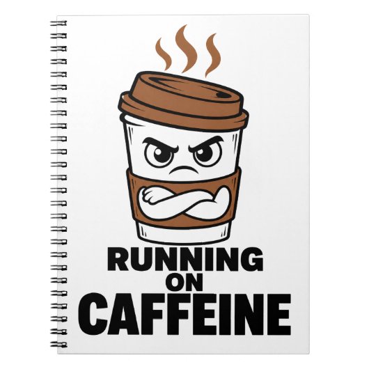 Lustiges Kaffeetagebuch für Kaffeetrinker Notizblock (Vorderseite)