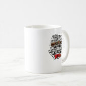 Lustiges Kaffeewort-Mug-Design Kaffeetasse (VorderseiteRechts)