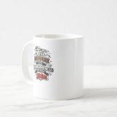 Lustiges Kaffeewort-Mug-Design Kaffeetasse (Vorderseite Links)