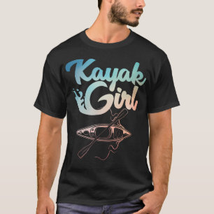 Lustiges Kajak-Design für Mädchen Frauen Paddle Bo T-Shirt