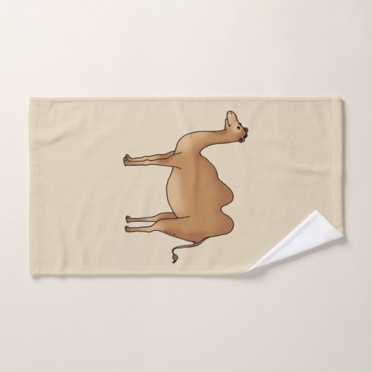 lustiges Kamel Badhandtuch Set (Handtuch)
