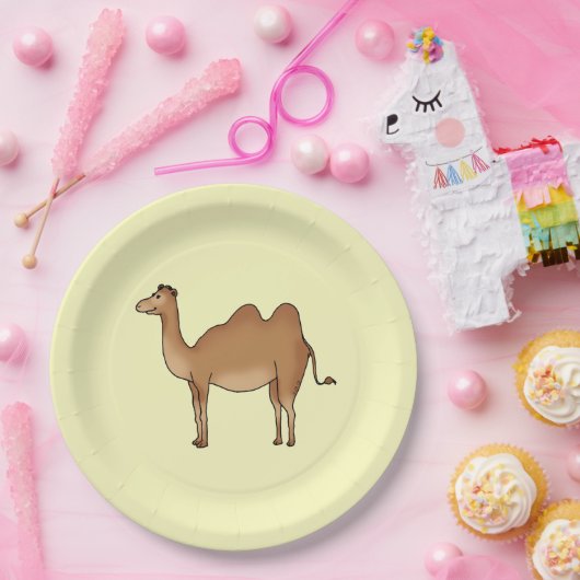 lustiges Kamel Pappteller (Party)