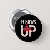 Lustiges Kanada-Meme Ellbogen hoch (1)  Button (Vorne & Hinten)