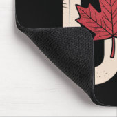 Lustiges Kanada-Meme Ellbogen hoch (1) Mousepad (Ecke)