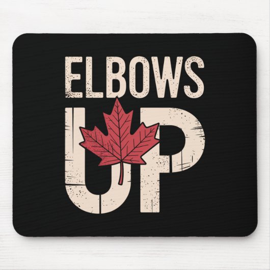 Lustiges Kanada-Meme Ellbogen hoch (1) Mousepad (Vorne)