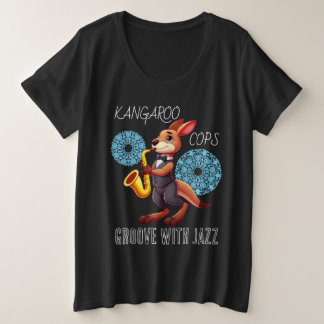 Lustiges Känguru Große Größe T-Shirt
