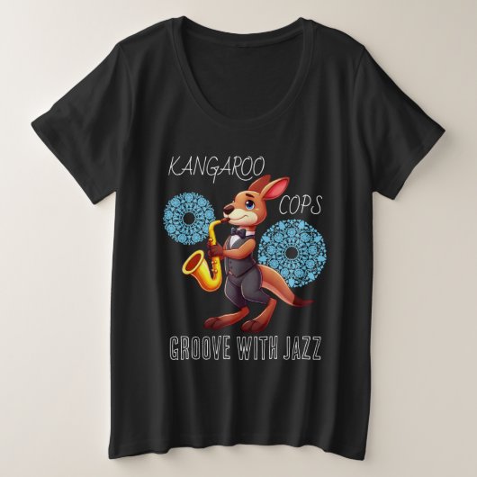Lustiges Känguru Große Größe T-Shirt (Design vorne)