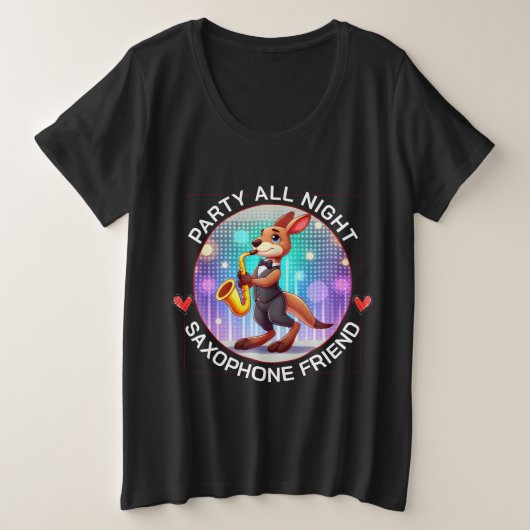 Lustiges Känguru Große Größe T-Shirt (Design vorne)