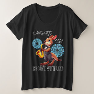 Lustiges Känguru Große Größe T-Shirt