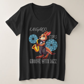 Lustiges Känguru Große Größe T-Shirt