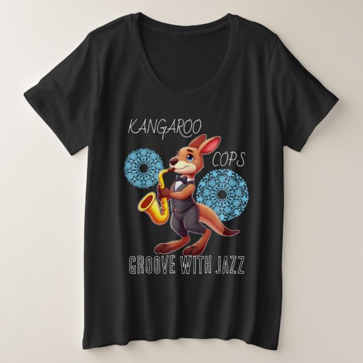 Lustiges Känguru Große Größe T-Shirt (Design vorne)