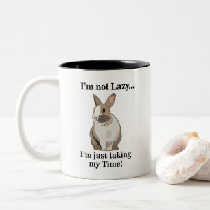 Lustiges Kaninchen-Häschen-Tier Zweifarbige Tasse
