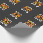 Lustiges kaputtes Halloween-Kostenümdesign für ein Geschenkpapier (Ecke)