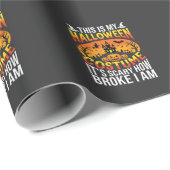 Lustiges kaputtes Halloween-Kostenümdesign für ein Geschenkpapier (Rolleneckpunkt)