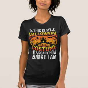 Lustiges kaputtes Halloween-Kostüm Spukhaus-Design T-Shirt