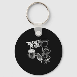 Lustiges kaputtes Panda betrunkenes Waschbär-Meme  Schlüsselanhänger