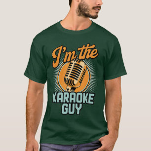 Lustiges Karaoke-Design für Männer, Papa singt Mus T-Shirt