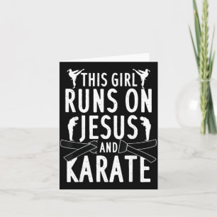 Lustiges Karate-Design für Frauen Mädchen Karate M Karte