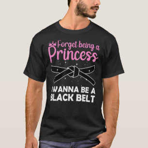 Lustiges Karate-Design für Frauen Mädchen Schwarzg T-Shirt