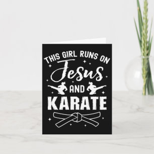 Lustiges Karate-Design für Mädchen Frauen Karate M Karte