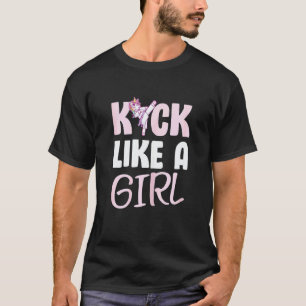 Lustiges Karate-Einhorn Tritt wie ein Einhorn T-Shirt