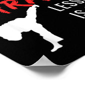Lustiges Karate Poster (Ecke)