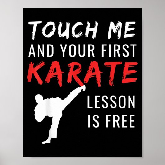 Lustiges Karate Poster (Vorne)