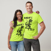 Lustiges Karate T-Rex Dinosaurier T-Shirt (Unisex)