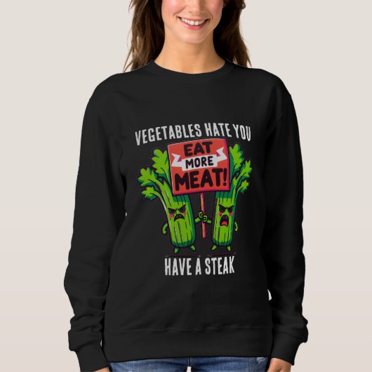 Lustiges Karnivoren-Sweatshirt Sweatshirt (Vorderseite)