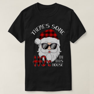 Lustiges Karo-Weihnachtsmann-Weihnachtsdesign T-Shirt