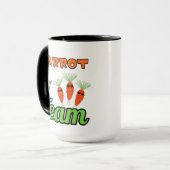 Lustiges Karottenteam Tasse (Vorderseite Links)