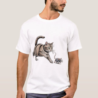 Lustiges Katz-und-Maus-Jagd-T-Shirt T-Shirt