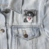 Lustiges Kätzchen Button (Beispiel)